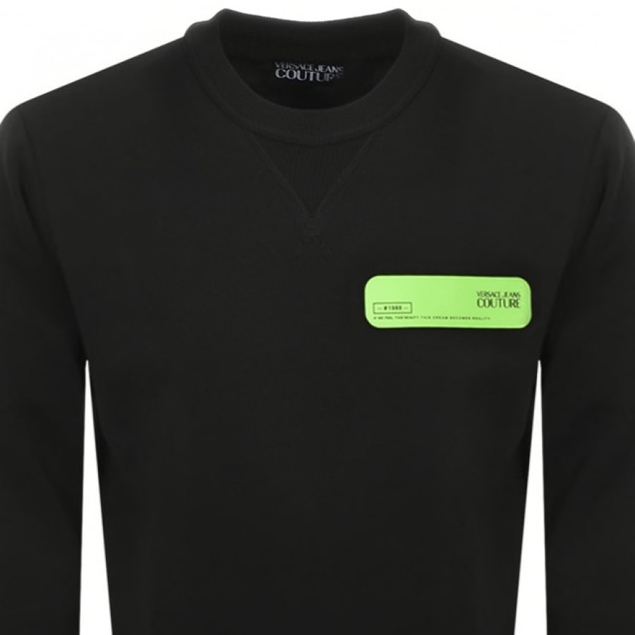 Alternative Image for ProductVersace Jeans Couture Logo Sweatshirt Black2